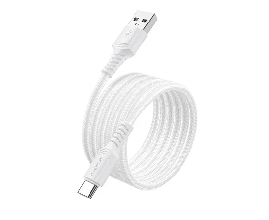 Дата кабель Borofone BX116 Certain USB для Type-C 3A (1m) White