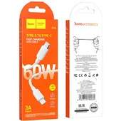 Дата кабель Hoco X96 Hyper Type-C to Type-C 60W (1m) White