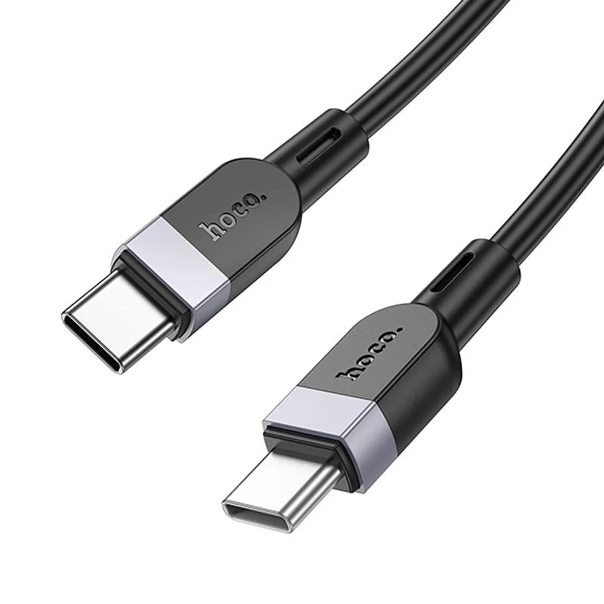 Дата кабель Hoco X109 Energy silicone Type-C to Type-C 60W (3m) Black