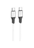 Дата кабель Hoco X86 Spear Type-C to Type-C 60W (1m) White