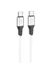 Дата кабель Hoco X86 Spear Type-C to Type-C 60W (1m) White