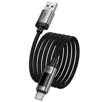 Дата кабель Hoco U148 Lord with display USB to Type-C 100W (1.2m) Black