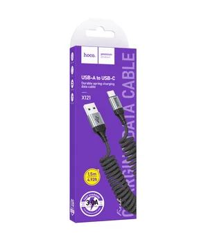 Дата кабель Hoco X121 Nuevo USB to Type-C 3A (1.5m) Black