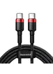 Дата кабель Baseus Cafule Type-C to Type-C PD2.0 100W (2m) (CATKLF-AL) Red / Black