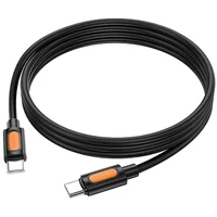 Дата кабель Borofone BX114 Structure Type-C to Type-C 60W (1m) Black