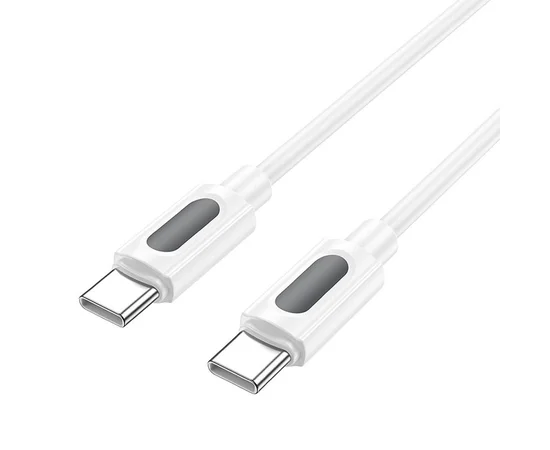 Дата кабель Borofone BX114 Structure Type-C to Type-C 60W (1m) White