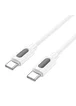 Дата кабель Borofone BX114 Structure Type-C to Type-C 60W (1m) White