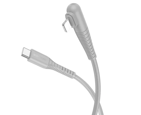 Дата кабель Borofone BX105 Corriente Type-C to Lightning (1m) Gray