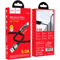 Дата кабель Hoco U136 Prize USB to Type-C 5A (1.2m) Black