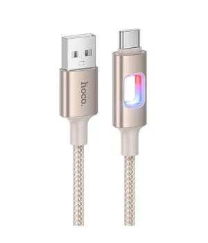 Дата кабель Hoco U144 New USB для Type-C 3A (1.2m) Gold