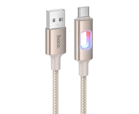 Дата кабель Hoco U144 New USB to Type-C 3A (1.2m) Gold