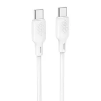 Дата кабель Borofone BX113 Lenny Type-C to Type-C 60W (1m) White
