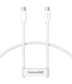 Дата кабель Baseus Superior Series 2 USB4 Full-Function Type-C to Type-C 240W (1m) (P10365200211) Moon White