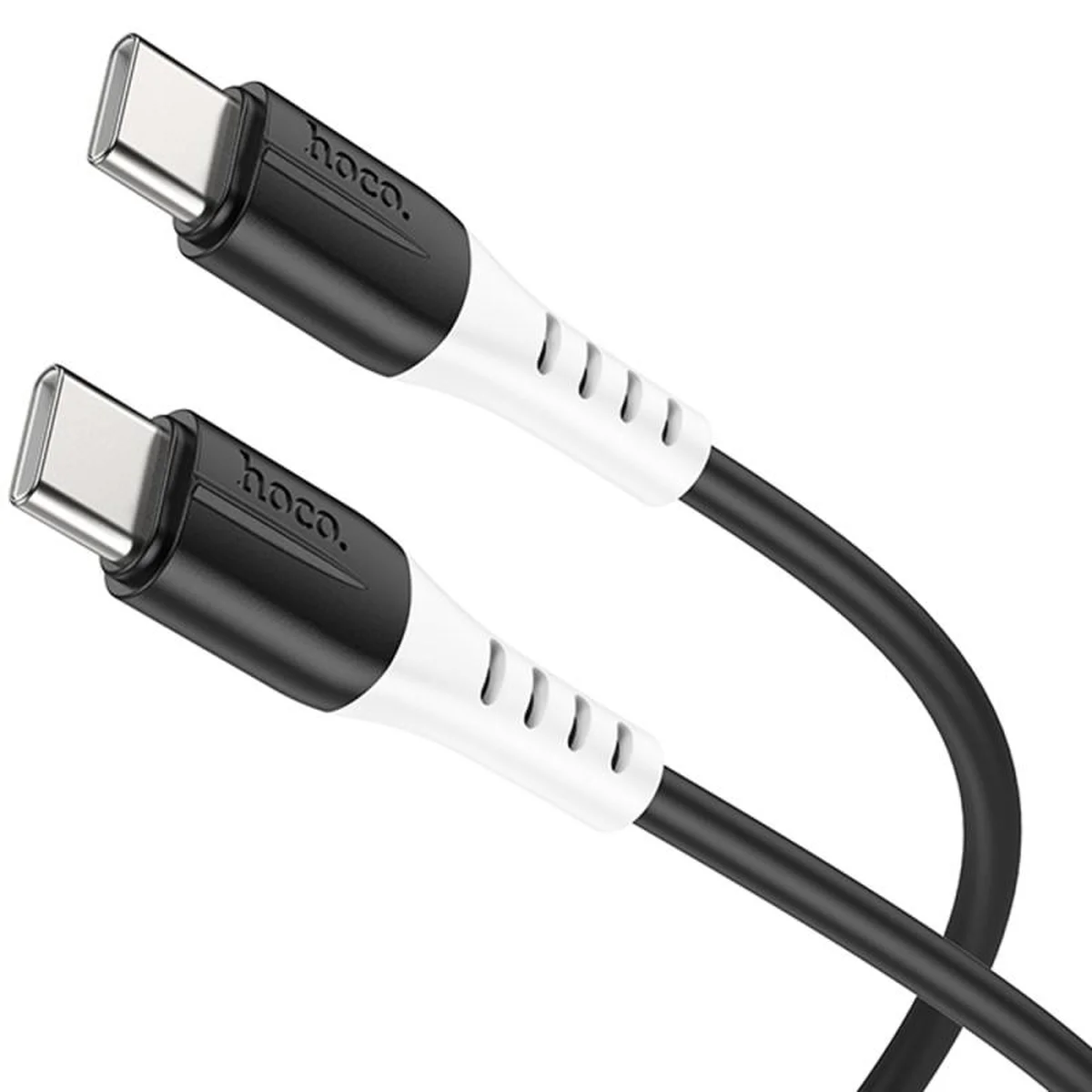 Дата кабель Hoco X82 Silicone Type-C to Type-C 60W (1m) Black