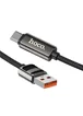 Дата кабель Hoco U137 Line with display USB to Type-C 5A/66W (1.2m) Black