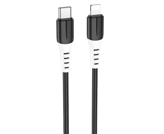 Дата кабель Hoco X82 Silicone Type-C to Lightning 20W (1m) Black