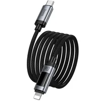 Дата кабель Hoco U148 Lord with display Type-C to Lightning 27W (1.2m) Black