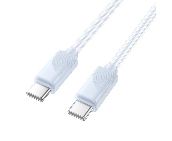 Дата кабель Hoco X114 Energy Type-C to Type-C 60W (1m) Blue