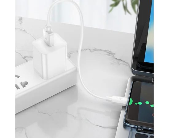 Дата кабель Hoco X96 Hyper USB to Type-C 27W (0.25m) White