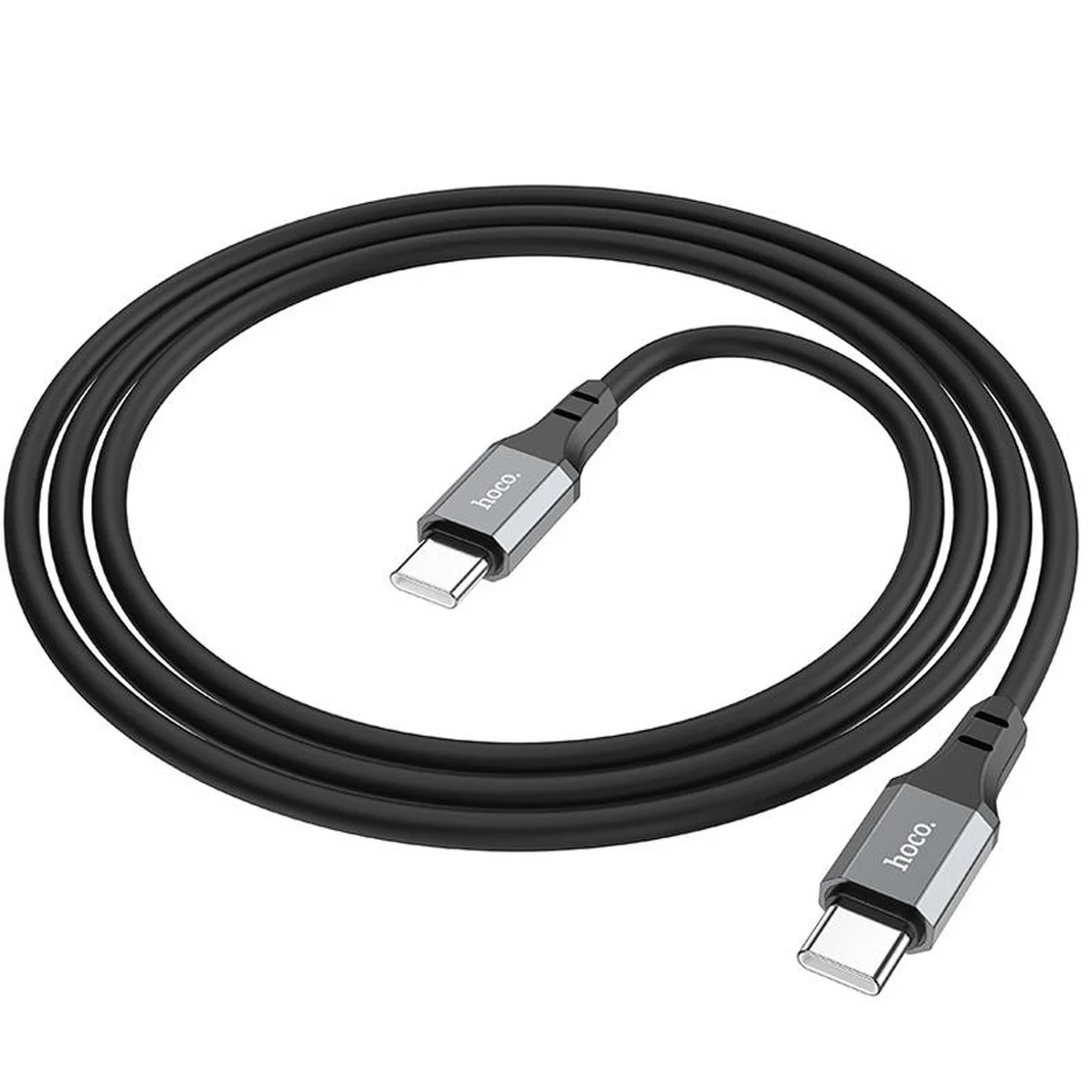 Дата кабель Hoco X86 Spear Type-C to Type-C 60W (1m) Black
