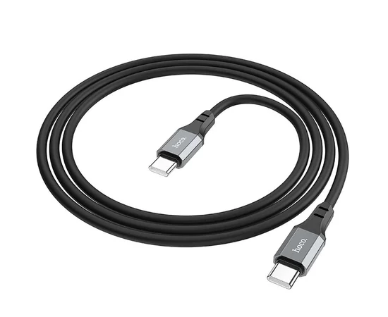 Дата кабель Hoco X86 Spear Type-C to Type-C 60W (1m) Black