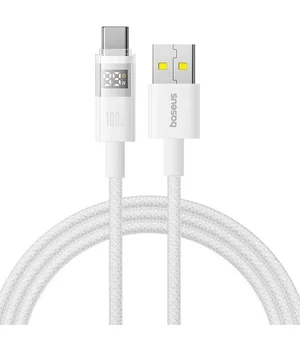 Дата кабель Baseus Display 2 USB to Type-C 100W (2m) (P10382701) Moon White