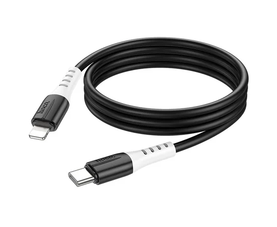 Дата кабель Hoco X82 Silicone Type-C to Lightning 20W (1m) Black
