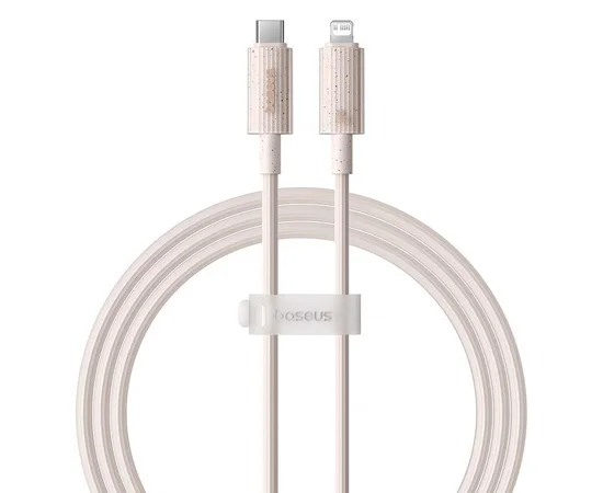 Дата кабель Baseus Habitat Series Fast Charging Type-C to Lightning 20W (2m) (P10360201) Wheat Pink