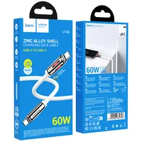 Дата кабель Hoco U136 Prize Type-C to Type-C 60W (1.2m) White
