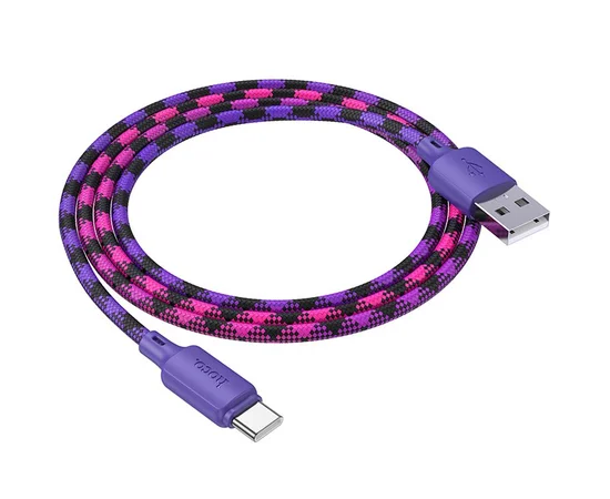 Дата кабель Hoco X116 Meridian USB to Type-C 3A (1m) Gradient Purple Mix