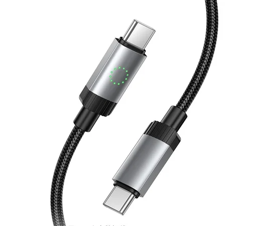 Дата кабель Hoco X117 Star Type-C to Type-C 60W (1m) Black