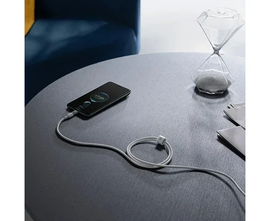 Дата кабель Baseus Gem Fast Charging USB to Type-C 100W (1m) (P10373002211) Moon White
