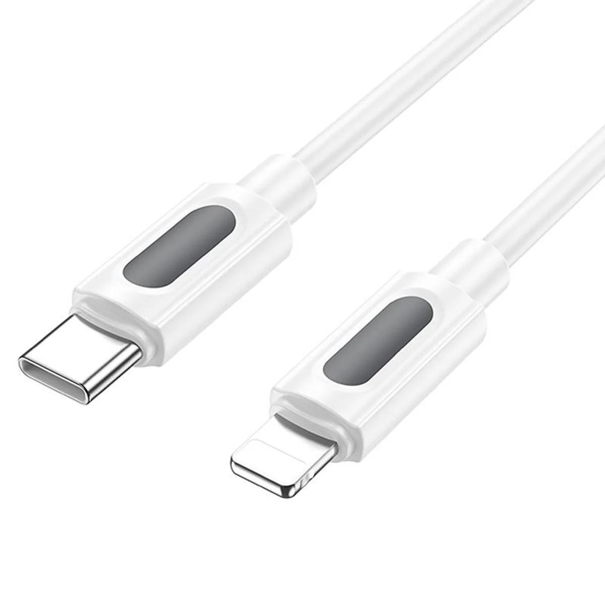 Дата кабель Borofone BX114 Structure Type-C to Lightning 27W (1m) White