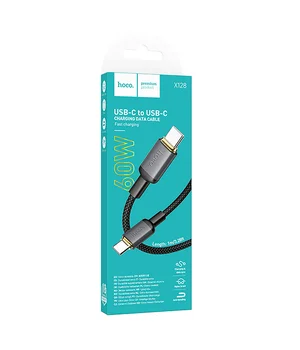 Дата кабель Hoco X128 Benefit Type-C to Type-C 60W (1m) Black