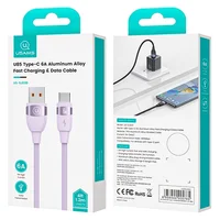 Дата кабель Usams US-SJ631 U85 USB to Type-C 6A (2m) Purple