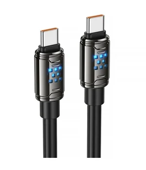 Дата кабель Hoco U143 Joy Type-C to Type-C 240W (1.2m) Black