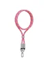 Дата кабель-шнурок Usams US-SJ745 Type-C to Type-C 60W (1.2m) Pink