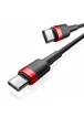Дата кабель Baseus Cafule Type-C to Type-C PD2.0 100W (2m) (CATKLF-AL) Red / Black
