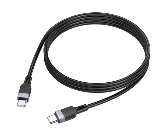 Дата кабель Hoco X109 Energy silicone Type-C to Type-C 60W (1m) Black