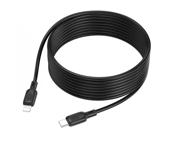 Дата кабель Borofone BX113 Lenny Type-C to Lightning 27W (3m) Black