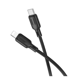 Дата кабель Borofone BX113 Lenny Type-C to Lightning 27W (3m) Black
