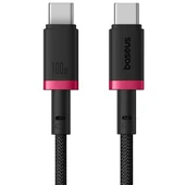 Дата кабель Baseus Dura Series Fast Charging Type-C to Type-C 100W (2m) (P10377803) Red / Black