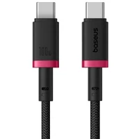 Дата кабель Baseus Dura Series Fast Charging Type-C to Type-C 100W (2m) (P10377803) Red / Black