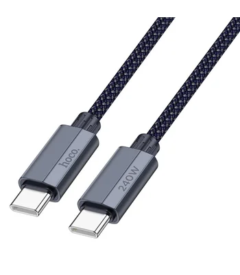 Дата кабель Hoco U134 Primero Type-C to Type-C 240W (1.8m) Dark Blue