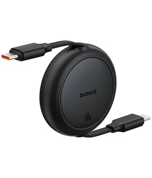 Дата кабель Baseus Free2Pull Mini Retractable Type-C to Type-C 60W (1m) (P10364500) Cluster Black