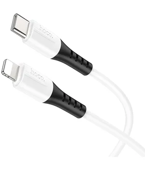 Дата кабель Hoco X82 Silicone Type-C to Lightning 20W (1m) White