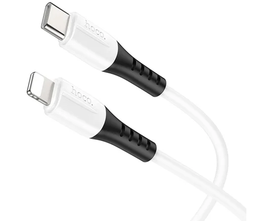 Дата кабель Hoco X82 Silicone Type-C to Lightning 20W (1m) White