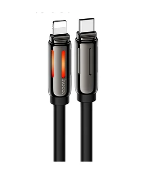 Дата кабель Hoco U136 Prize Type-C to Lightning 27W (1.2m) Black