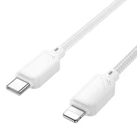 Дата кабель Hoco X113 Beneficio Type-C to Lightning (1m) White