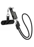 Дата кабель Hoco X126 Experto Type-C to Type-C 60W + Phone Holder & Lanyard (0.35m) Black